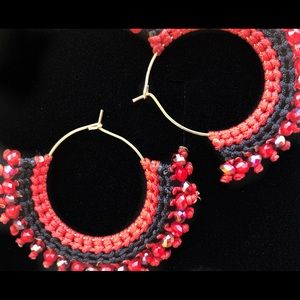 Hand made earrings. Colombian style